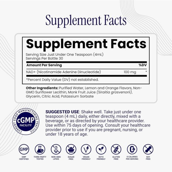 Liposomal NAD+