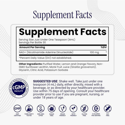 Liposomal NAD+