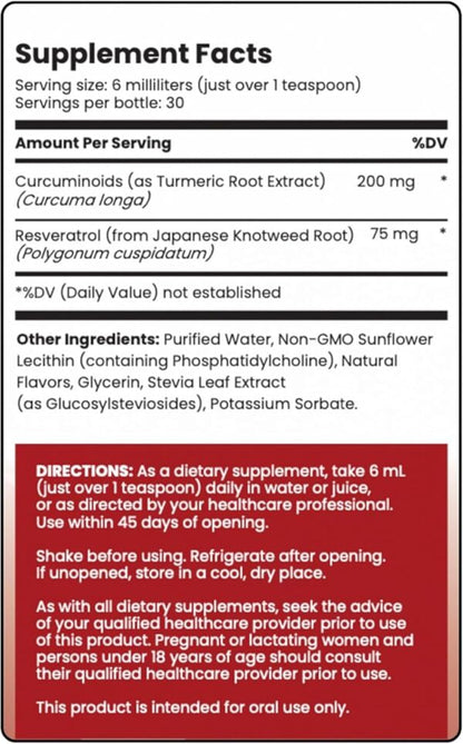 Liposomal Curcumin + Resveratrol